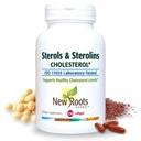 NEW ROOTS HERBAL Plant Stereol dan Sterelin Suplemen dengan Organik Flaxseed 124; Stanols atau Phytosterol untuk Dukungan Kolesterol dengan Sumber Omega-3 (120 Softgels)