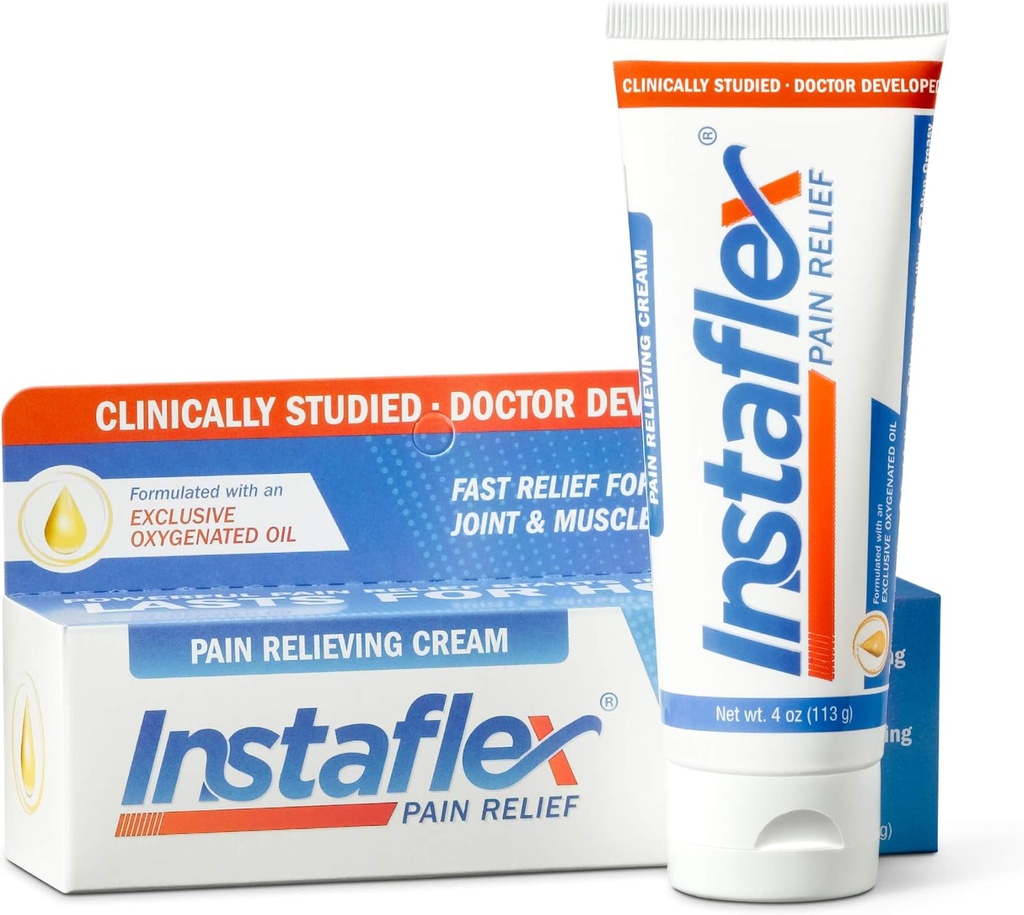 Instralex Pain Relief Cream Delivers Clinically Studied Pain Relief from Arthritis, Back Pain, Strains and Joint and Muscle Pain (4 oz)