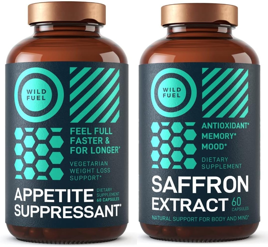 WILD FUEL Appetite Supresan dan Saffron Extract Capsules Bundle