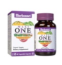 Nutrition Bluebonnet Maxi One (dengan Besi), Whole Food Multiple, Enzymes, Energy, Vitalitas, Gluten & Dairy Free, Kosher, Vegetarian Friend- GMO, 2 Month Suppply, Beige, 60 Count