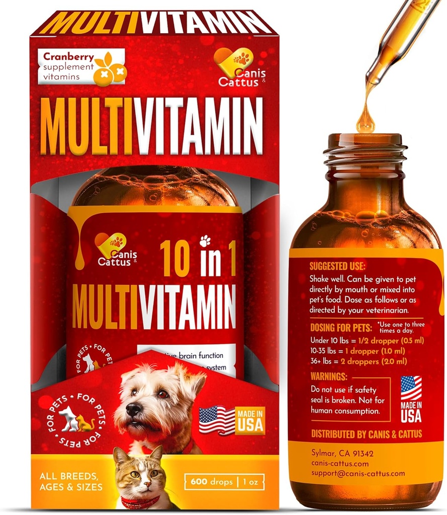 Vitamin untuk Dogs 14; Cat Vitamin 124; Liquid Multivitamin untuk Dogs 2.124; Multivitamin untuk Kucing 124; Murni Ingrelasi 124; 1 oz