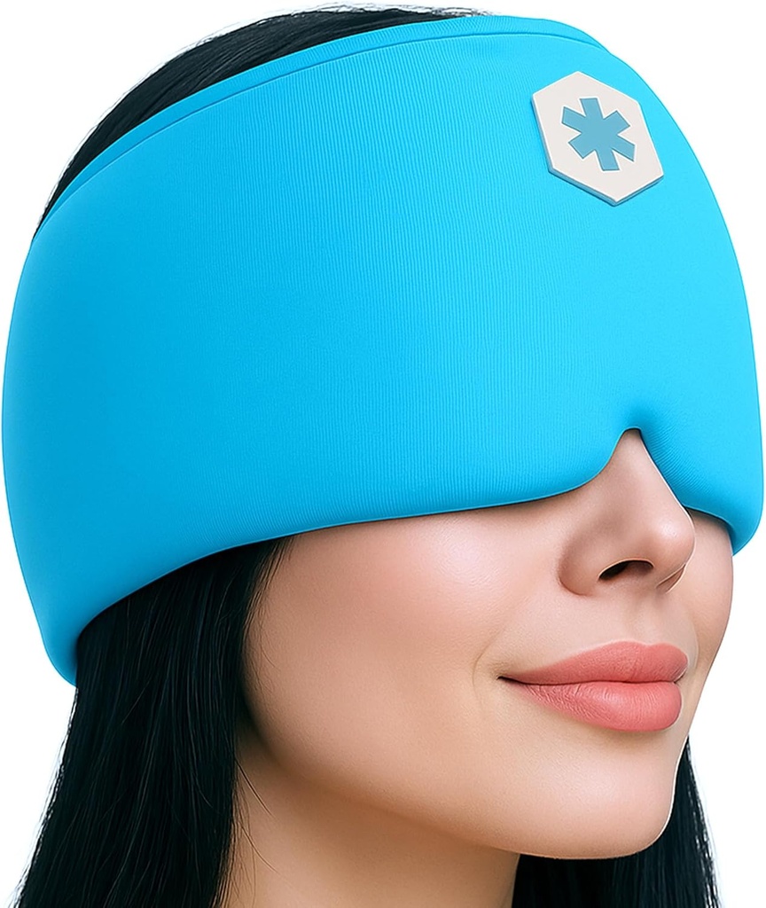 ICEWRAPS Migraine Cold Cap 124; Form- Fitting Migraine Relief Cap 124; Headlache Cap dengan 360 ° Head Coverage; Migraine Relief Product 126; Sinus Relief 126; Cold Therapy Headache Cap 124; Migraine Mask Migraine