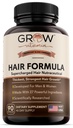 tumbuhkan vitamin Semua dalam Satu Rambut Formula untuk Pria & Perempuan - Formula Rambut Lanjutan Termasuk Biotin, Saw Palmetto, DHT Blocker & Trace Mineral - Suplemen Rambut, Skin & Nails - 90 Capsules