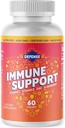 Suplemen untuk Hari Dewasa 124; 30 Supply 124; Imunitas Booster untuk Pria dan Wanita dengan Vitamin C, Zinc, Elderberry, dan Vitamin D3, Daily Antioksidant Boost, Non GMO, Gluten- Free 124;