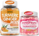 2 Pack Turmeric Ginger Gummies + 1Pack Menopause Supplemen Gummies Berisi