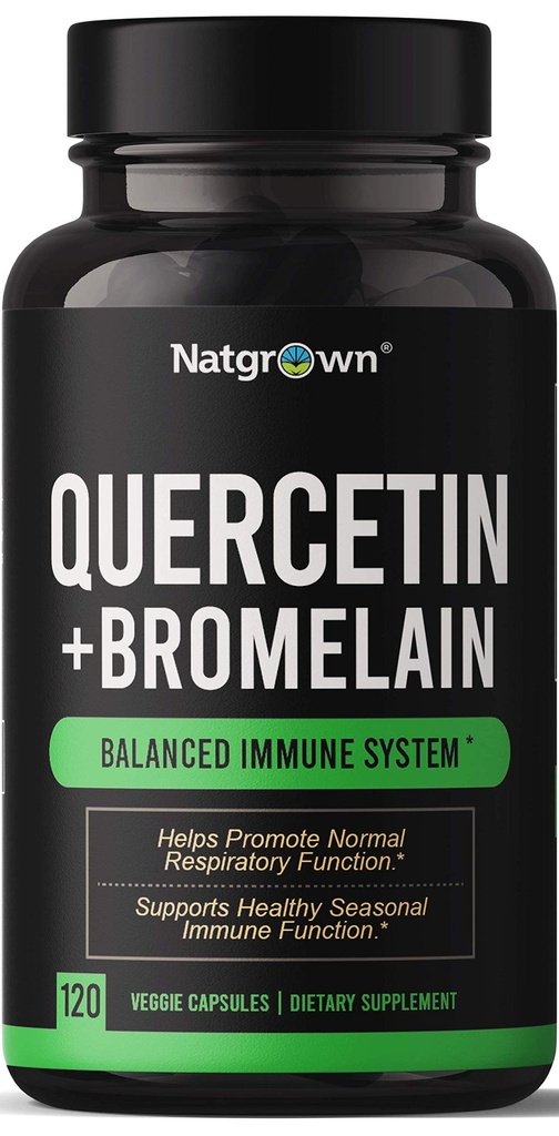 Natgrown Quercetin dengan Bromelain Tambahan Kompleks - 120 Capsules