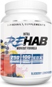 Rehab High Performance Intratratraining Formula 10g BCAA & EAA - Carb10 124; Enhance Recovery & Hidration 124; Keto Friendly 124; 25 Servings (Blueberry Lemonade, 25 Serving)