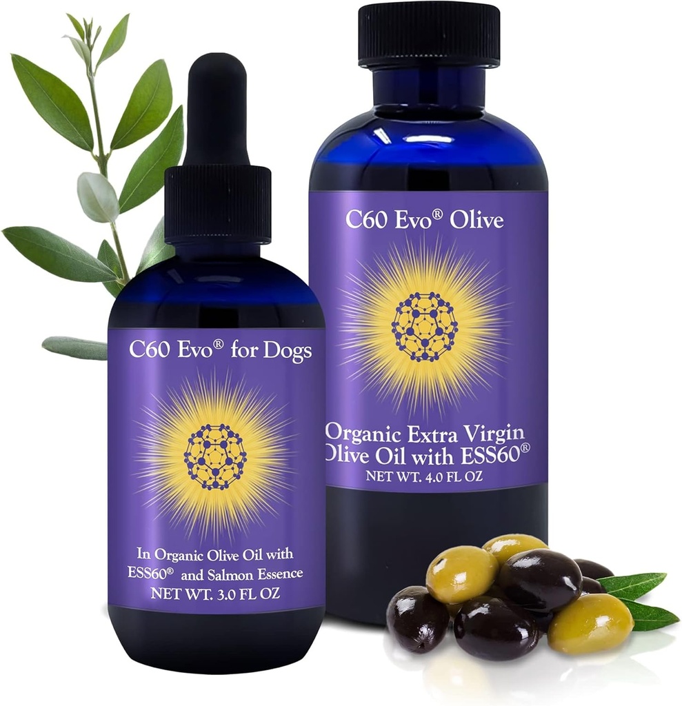 Dog Lover Set - A Bottle for You, Pure ESS60 in Extra Virgin Olive Oil for Human and Canines, Dog Supplemen, HARUS Pet Supplies and Dog Products