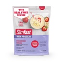 SlimFast High Protein Smoothie Mix Plus Fruit Powder, High Protein Meal Replacement Popper, Fiber, Vitamin C, 21 Servings, 1.29 Pounds, Strawberry Banana (Packing May Vary)