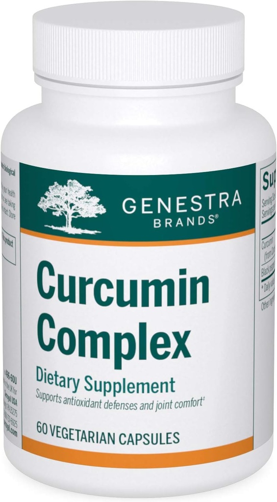 Genestra Brands Curcumin Complex | Curcumin and Black Pepper Supplement | 60 Capsules