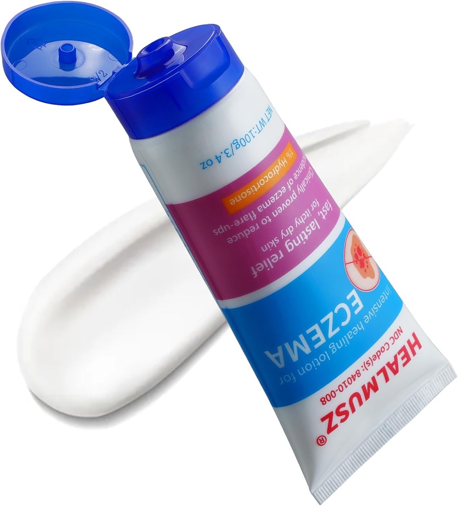 HEALMUCZ Eczema Treatment Cream dengan 1% Hydrocortisone dan 0.5% Nifedipine 3.40 Ounce Eczema Terapi. Upgrade, Exclusive Sale