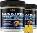 Cretine Monohydrate Gummies 5g for Men & Women - Sugar Free Creatine Gummy 5000mg with Magnesium Taurate, L-Taurine, Vitamin B 6 & B12 for Muscle Dukung, Energy Boost, Pre- Workout, 120 Count
