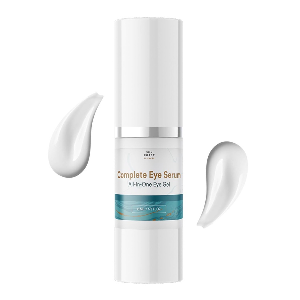 Sun Coast Sciences - Complete Eye Serum oleh Dr Mark Rosenberg untuk Pengurangan Kerutan, Dark Spot Fading, dan Under- Eye Bags Treatment (Paket 6)