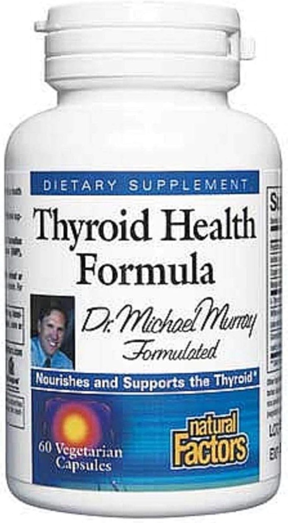 Faktor Alami - Formula Kesehatan Thyroid, Dukungan Nutres untuk The Thyroid Gland, 60 Vegetarian Capsules