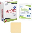 Dynarex 3011 CuraFoam Foam Dressing, Non-Borded, Sterile, Provides Cushioned and Moist Wound Care, 2 "x 2", Paket 10