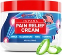 Relief Cream dengan Arnica, Magnesium, MSM & Turmeric (4 FL Oz) - Natural Soothing Cream for Joints & Sore Muscles - Non Grease Pain Relief