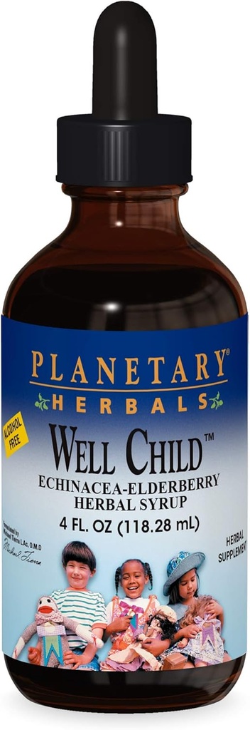 Planetary Herbals Echinace- Elderberry Syrup, 4 fl oz (128.28 ml)