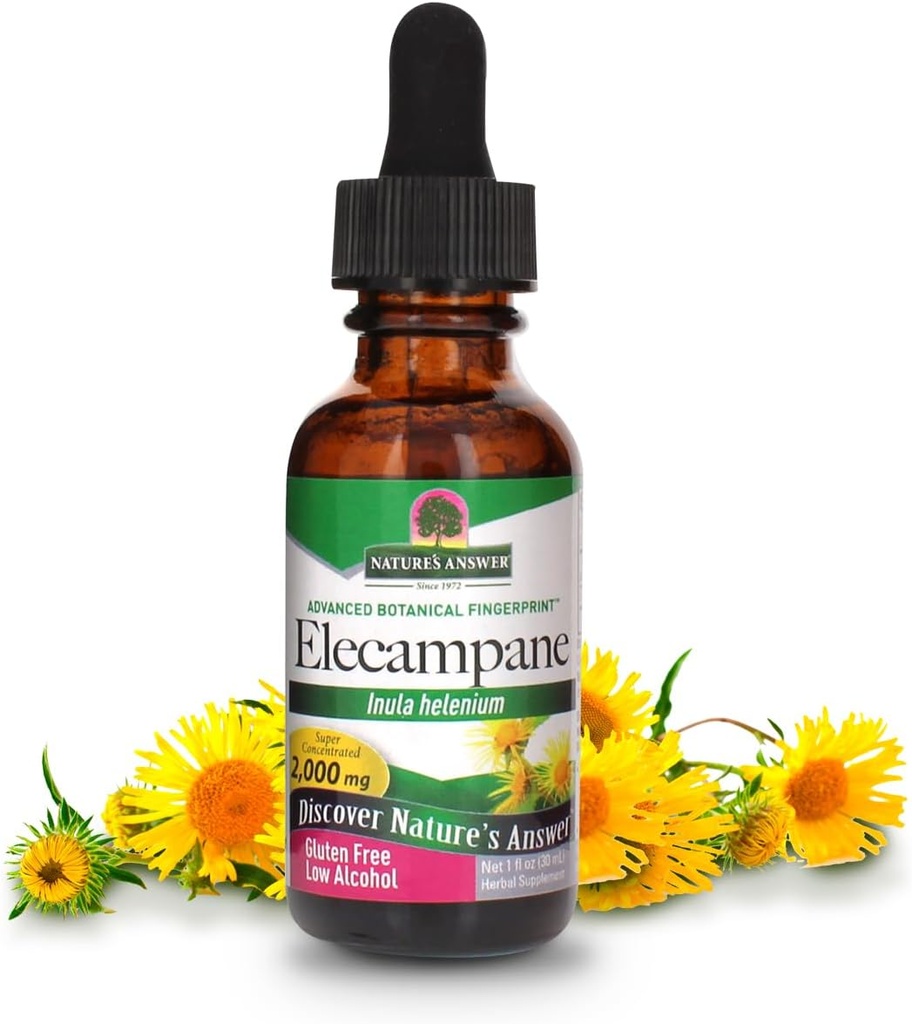 Nature 's Respon EleCampane Root dengan Alkohol Organik, 1 - Fluid Ounce