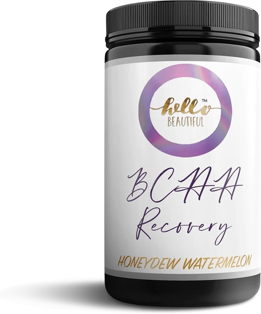 Halo BCAA Recovery Powder yang cantik - Vitamin B-66 L- Glutamine Pre & Post Pemulihan Muscle & Muscle Builder Supplemen untuk Perempuan (Musim Madu)