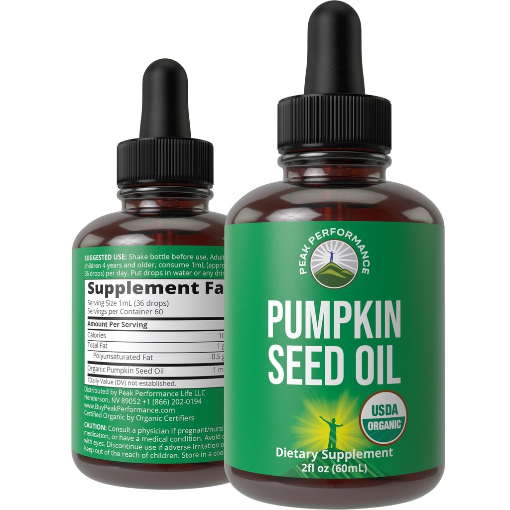 Pumpkin Seed Oil. Zero Sugar, Gluten Free.
