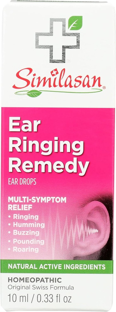 Alamsan Ear Ringing Remedy Ear Drops, Natural, 0.33 Fluid Ounce