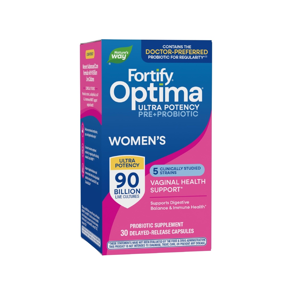 Cara Nature Membentuk Probiotik Optima bagi Perempuan, Probiotik Potency Ultra untuk Kesehatan Vaginal *, 90 Milyar Hidup, Mendukung Keseimbangan Digetila dan Kesehatan Kebal *, 30 Capsules (Packing May Wary)