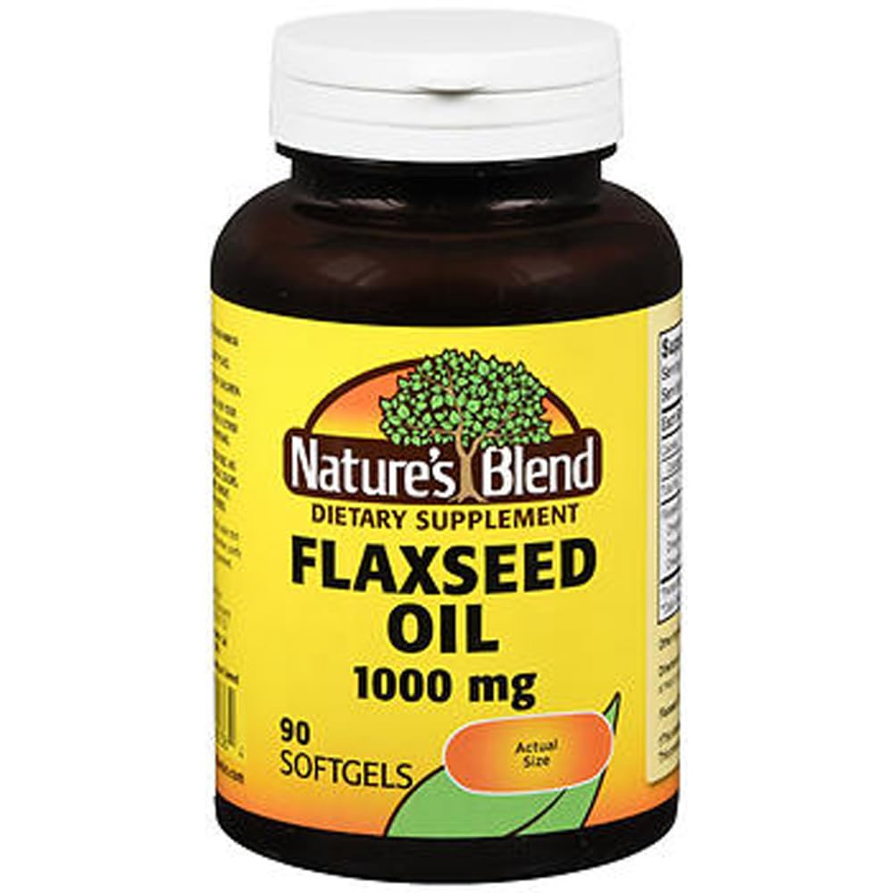 Nature 's Blend Flaxseed Oil 10000 mg Gelcaps 90 Ct