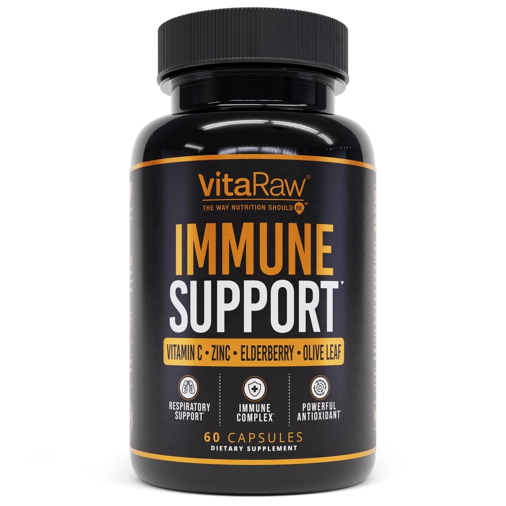 Imune Dukung Vitamin - Elderberry dengan Zinc, Vitamin C, dan Basin untuk Dewasa - Sambucus Black Elderberry Capsules & Echinacea Immunity Renewal Complex