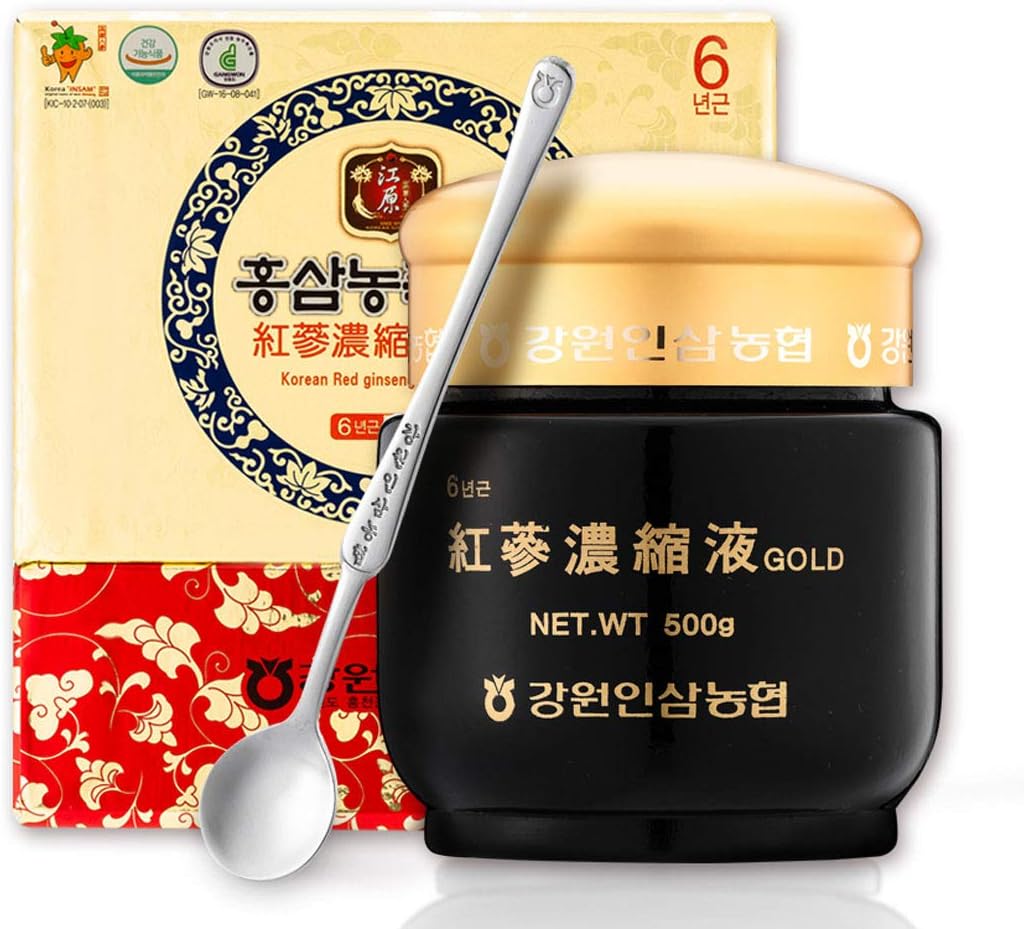 Gangwoninsam] Red Ginseng Korea Ekstrak Emas 500g / 17.63 pounds - Berisi 100% Ekstrak Root Merah Murni 6- Old Ginseng