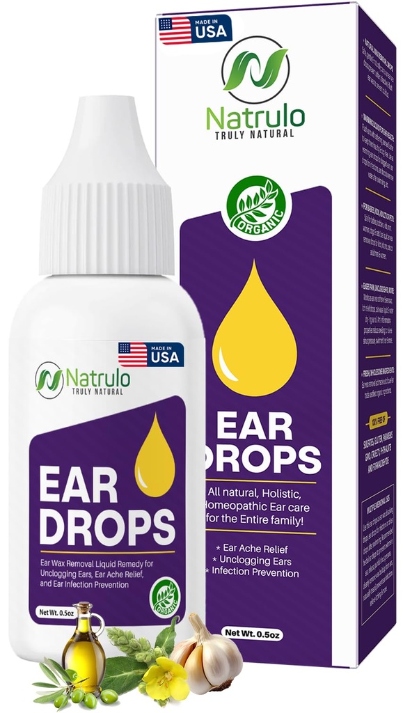 Kandang Telinga Alam untuk Infeksi Telinga - Homeopathic Eardrops untuk Orang Dewasa, Anak-anak, & Pets