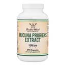 Mucuna Pruriens Extract Capsules - Dopamin Boosting Suplement - 210 Count, 1.000mg Per Serving, 20% (dari Velvet Bean) (for Mood and Motivation Support) Third Party Tested by Double Wood
