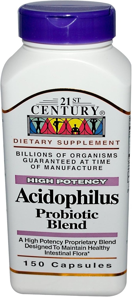 Abad ke-21, Acidophilus, Campuran Probiotik, 150 Capsules