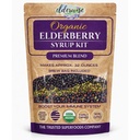 Elderwise Organic Elderberry Syrup Kit - Mudah digunakan, DIY Elderberry Syrup Membuat Kit dengan Elderberry, Rosehips, Ginger, Echinacea, Cinnamon, dan Cloves, Makes 32oz dari Syrup, Brewing Bag Included