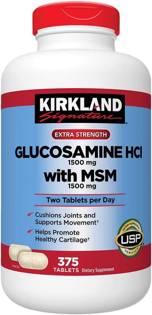Glucosamin Signature Kirkland dengan MSM, 375 Tablet (3 Pack)