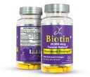 JE Natural Biotin Hair Skin dan Nails Vitamin C, Biotin dan Collagen Suplemen Yang Membuat Rambut Tumbuh Lebih cepat dan Lebih Lama, untuk All Ages, 60 Capsules dari Biotin 20000mcg Maximum Kekuatan.