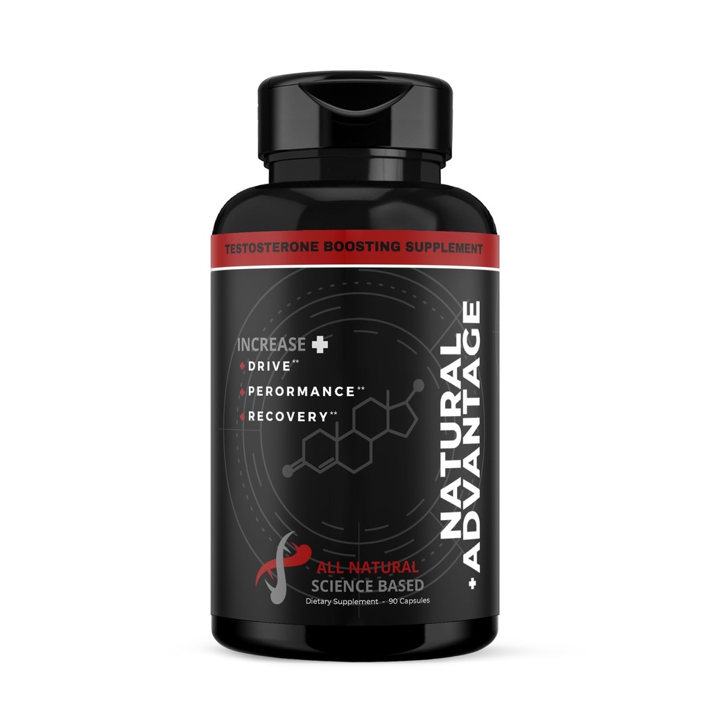 Keuntungan Alam - Semua Testosteron Booster, Tongkat Ali, Fadogia Agrestis, Shilajit, Saw Palmetto, Fenogreek, Maca, Boron Citrate, 1 (30 Servings) 90ct