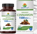 Cinnamon Organik Brieofood 1500mg, 45 hamba, Vegetarian, Gluten Free, 90 tablet Vegetarian