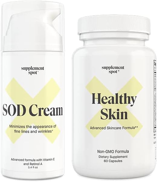Bundle: SOD Superoksida Dismutase Facture Cream and Healthy Skin Anti- Aging Suplemen