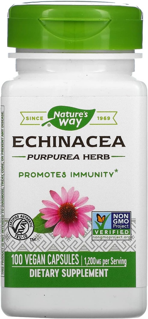 Alam Way Echinacea Purpurea Herb, 1.200 Mg Per Serving, 100 Count