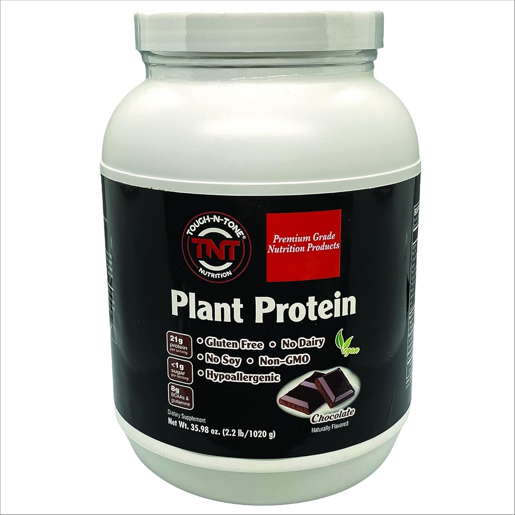 Tough- NTONE Premium Tanaman Protein Grade Delicious Chocolate Vegan Shake, peas, Cranberry, chia, dan Sacha inchi, Omega-3 EFAs, Vegan & Vegetarian no Dairy no Wheat no Gluten no Soy