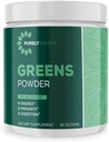 Superfood powder with Spinach, Kaet & Beet Root Powder, Daily Super Greens Powder Supports Digetical, Gut Health, Energy, Imunity, Smoothie Mix with Veggie & Fruth Powder, 60 Servings