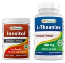 Inositol Powder terbaik 1 Lb & L- Theanine 200mg