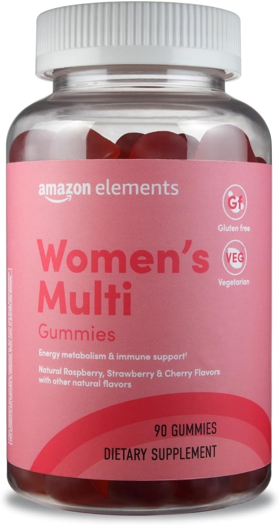 Elemen - dewasa Perempuan Multivitamin Organik, 90 Mimic (30 porsi), Vegetarian, Gluten Bebas (Sebelumnya Revly)