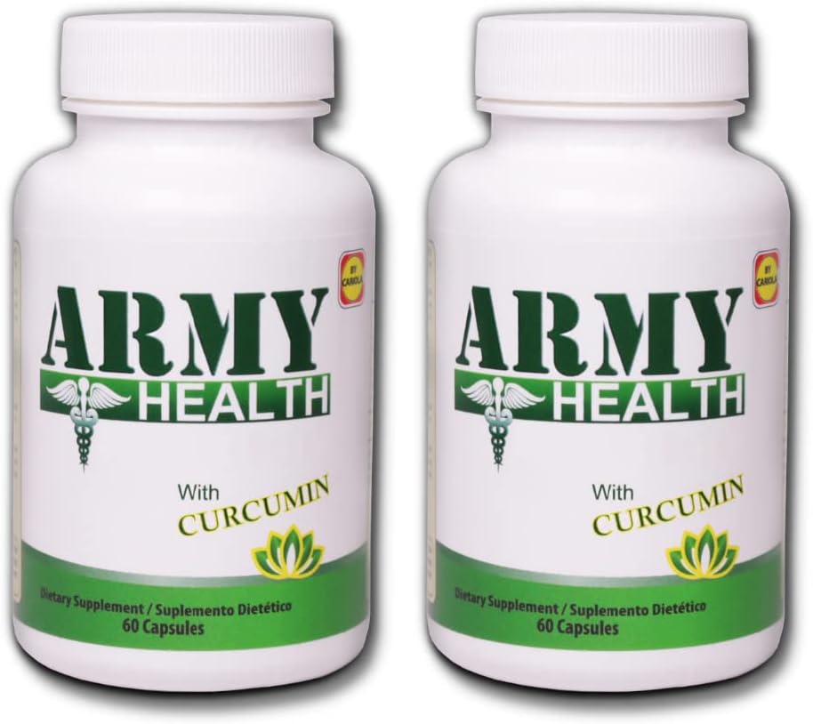 100% Natural Turmeric Curcumin 60 Capsules - Ginger, Boswellia Serrata - Pain Support Discomfort - Neck Pain and BackAche - Gabungan dan Muscle Support Pack of 2- 120 Caps