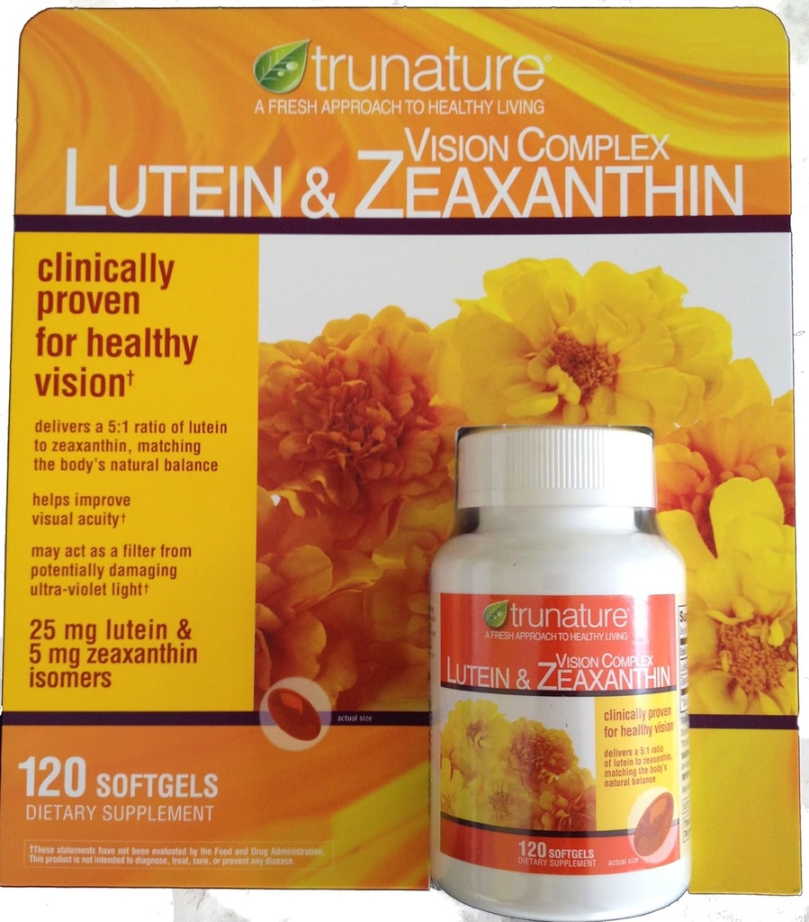 Trunature Lutein dan S0xanthin Softgels, 120 Count