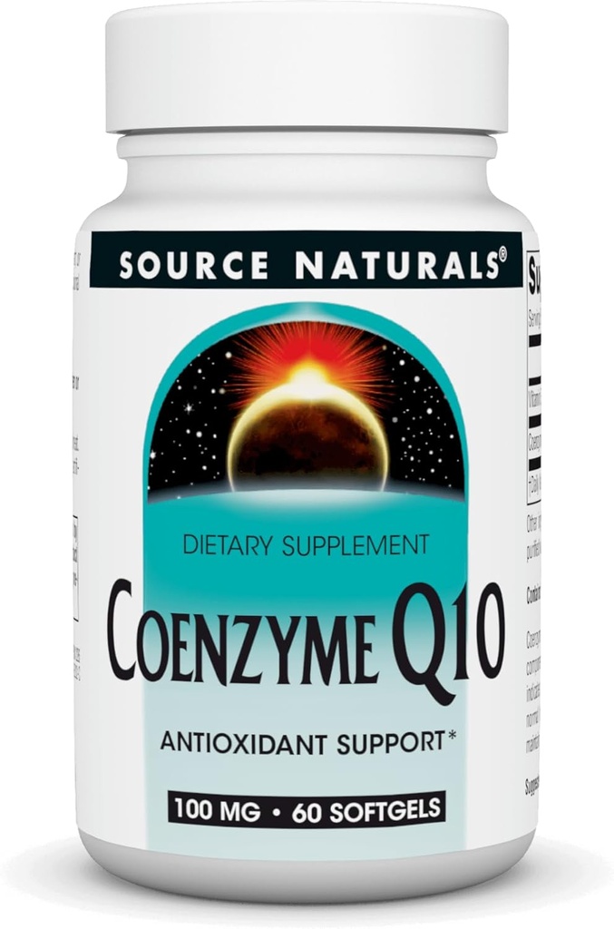Sumber Koenzim Q10 Antioksidant Mendukung 100 mg untuk Heart, Brain, Imunitas, & Liver Dukungan - 60 Softgeels