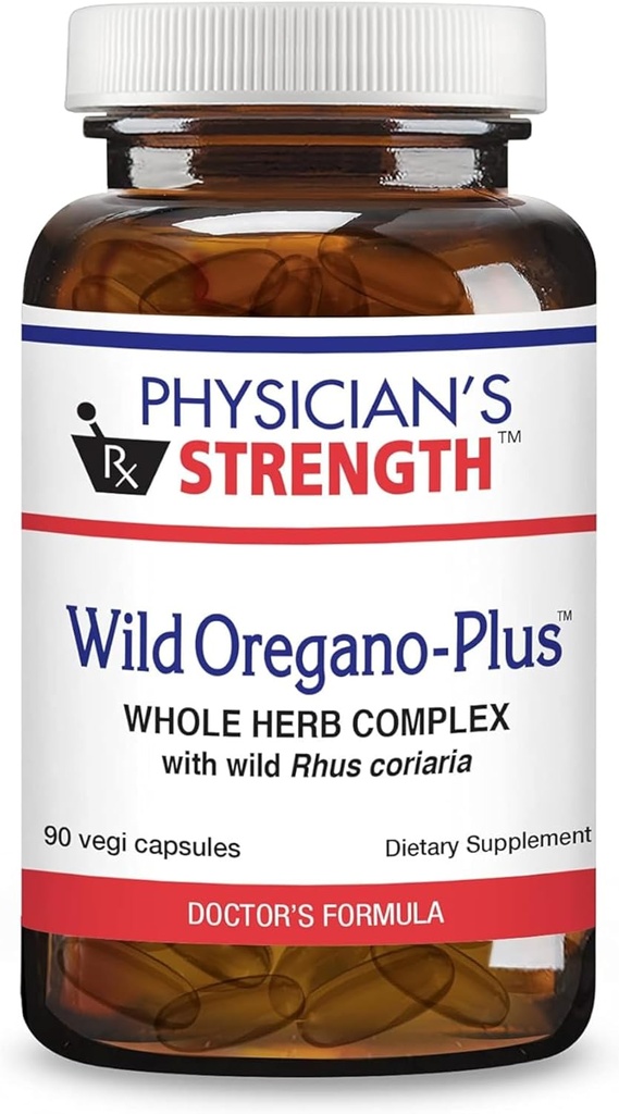 Kekuatan Fisik Oregano- Plus - 90 Kapsules - Mendukung Sistem Ketahanan Sehat, Hamble & Bones dan Joints - Non-GMO - 90 Servis