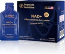 NAD + Resveratrol Supplemen 300mg Nicotinamide Adenine Dinucleotide, 200mg Curcuminoid dan 500mg Olive Leaf - Supplemen NAD Tinggi untuk Anti- Aging, Energi, Fokus