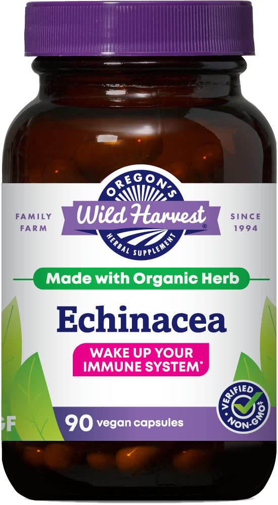 Oregon 's Wild Harvest Echinacea Organic Herbal Supplemen, 90 Count