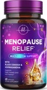Suplemen Menopause bagi Perempuan dengan Black Cohosh - Natural, Mild Hot Flash, Night Sweets & Hormone, Menopause Relief dengan Dong Quai, Energi & Saldo, Non-Gluten Free - 60 Kapsul